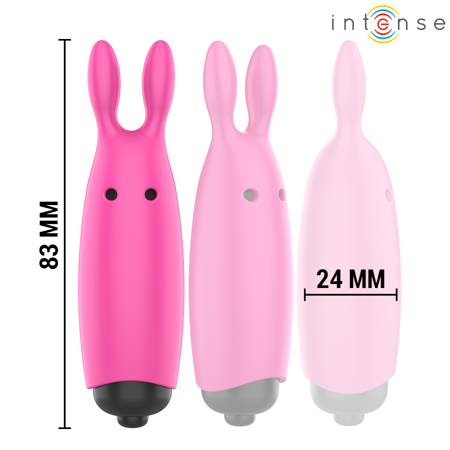 Uovo Vibrante Clitoride Intense Hopper — Silicone, Rosa
