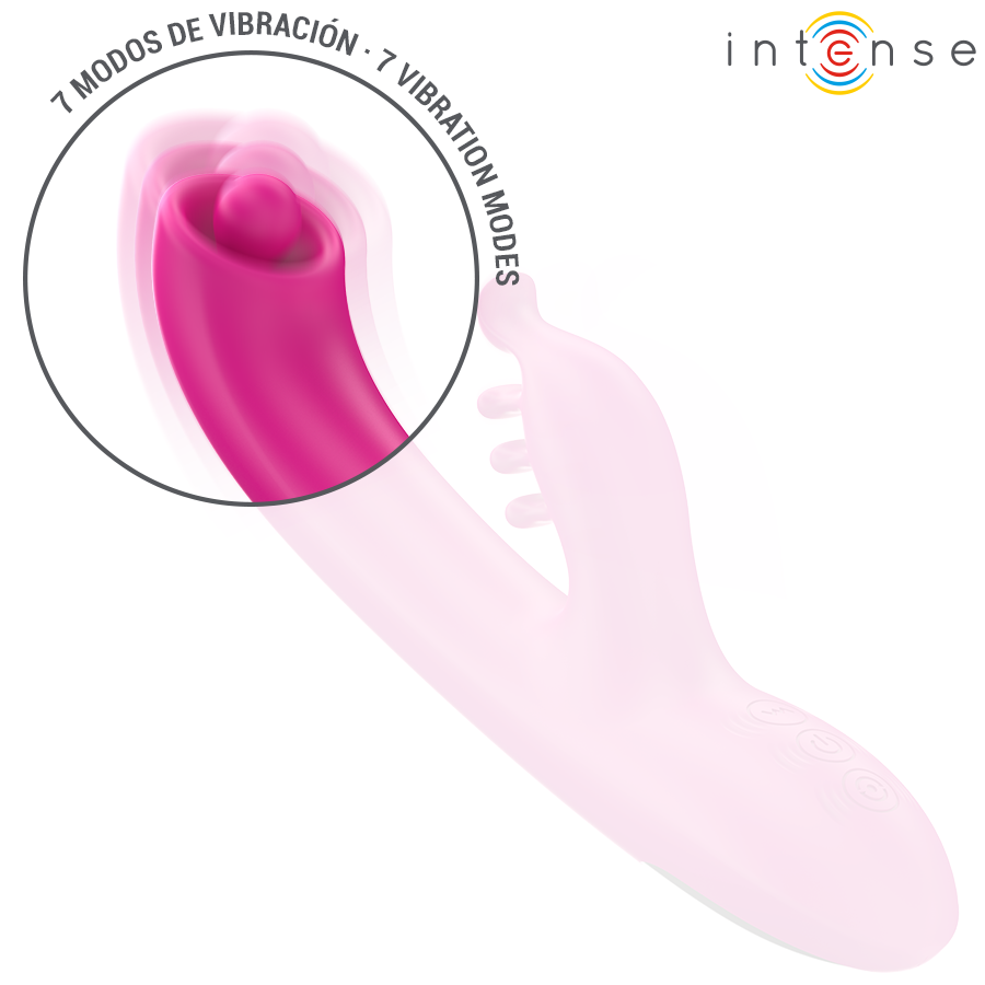 Vibratore Rabbit Intense Christina — 3 Motori, 22,5 cm Rosa