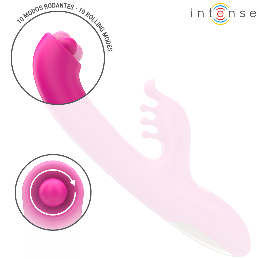 Vibratore Rabbit Intense Christina — 3 Motori, 22,5 cm Rosa