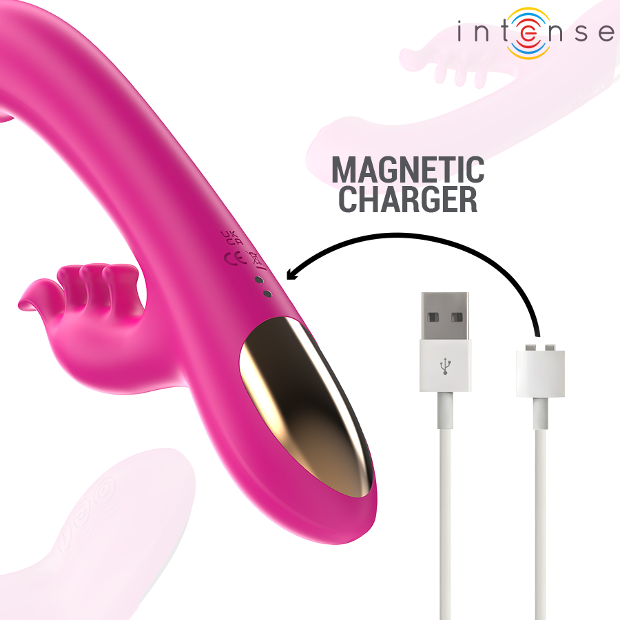 Vibratore Rabbit Intense Christina — 3 Motori, 22,5 cm Rosa