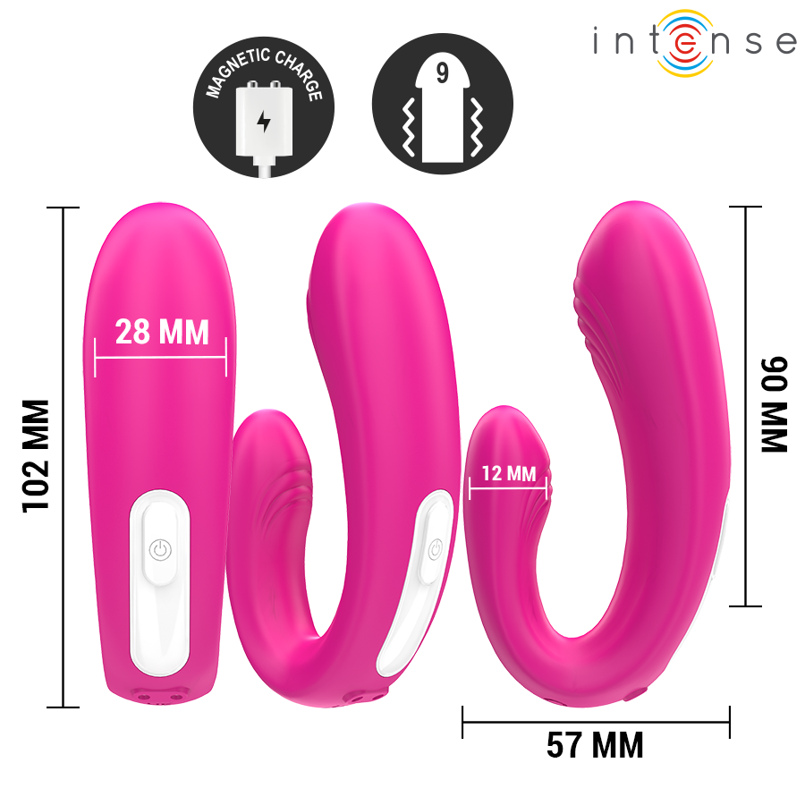 Vibratore Rabbit con Telecomando Intense Janet — Rosa
