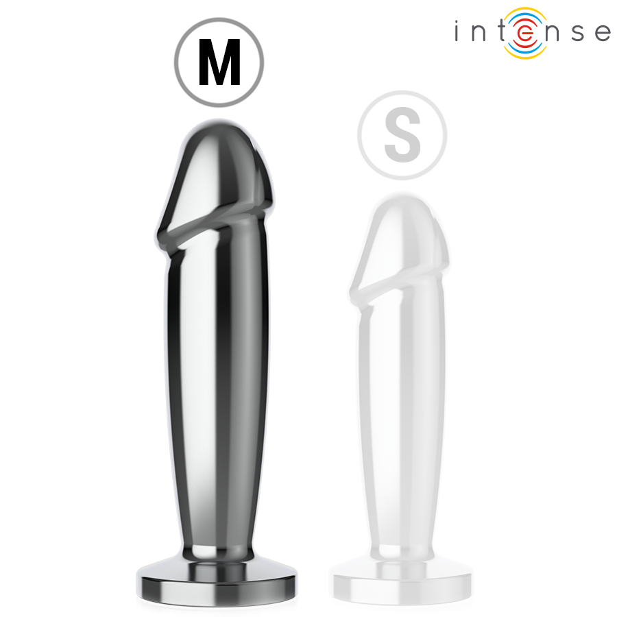 Plug Anale Vibrante Intense — Metallo, Telecomando, 10 Modalità
