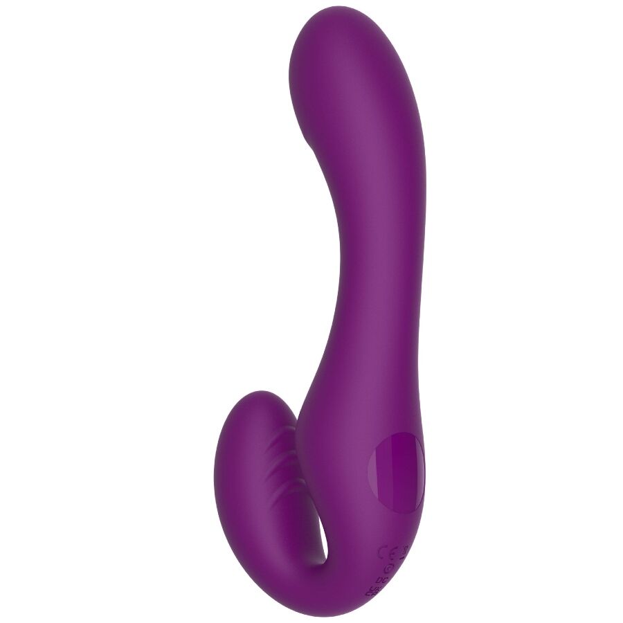 Vibratore 2 in 1 XOCOON Strapless Strap-On Telecomando Viola