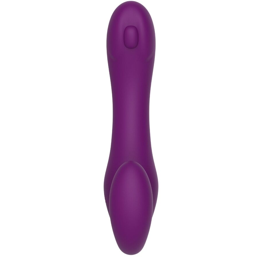 Vibratore 2 in 1 XOCOON Strapless Strap-On Telecomando Viola
