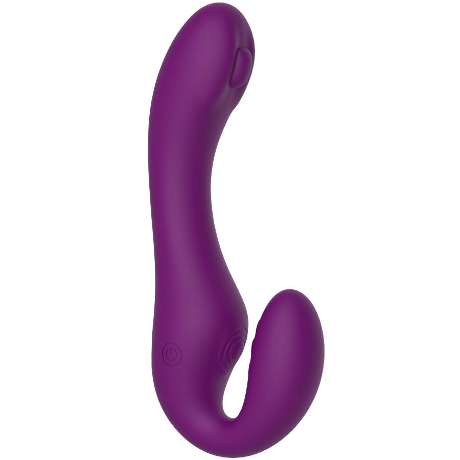 Vibratore 2 in 1 XOCOON Strapless Strap-On Telecomando Viola