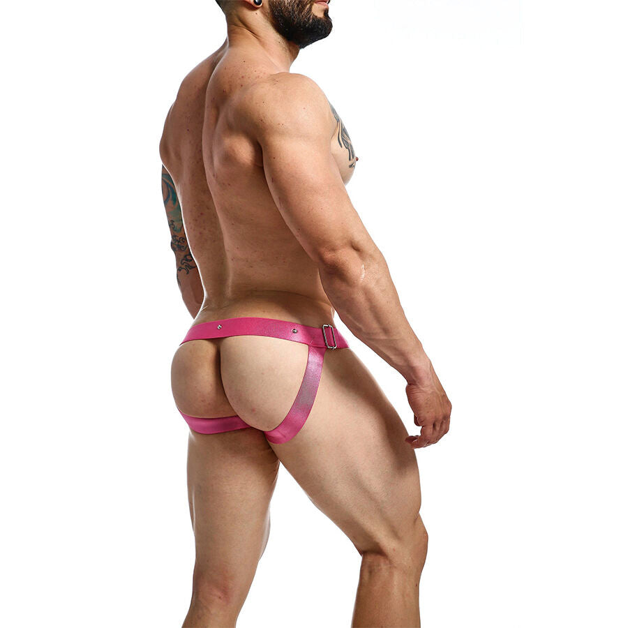 Jockstrap in Similpelle MOB Dngeon Ring Mounted — Taglia Unica