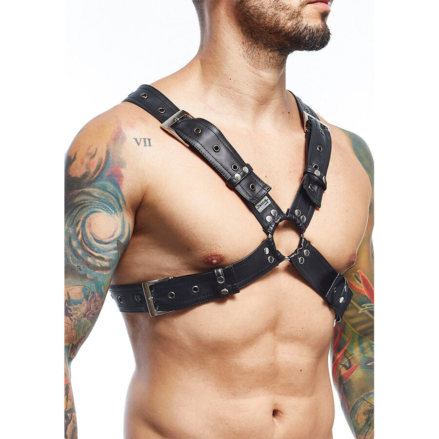 Cintura Harness BDSM MOB Dngeon — Similpelle, Taglia Unica