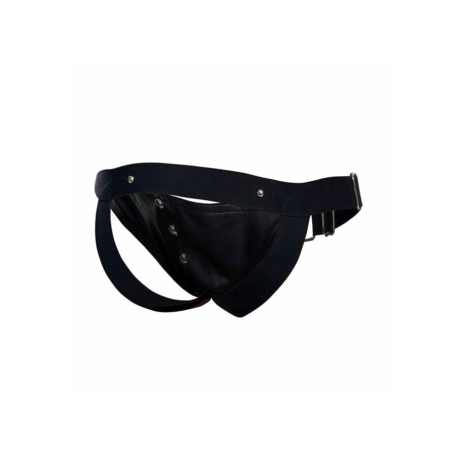 Jockstrap con Anello Fallico MOB Dngeon — Ecopelle, Taglia Unica
