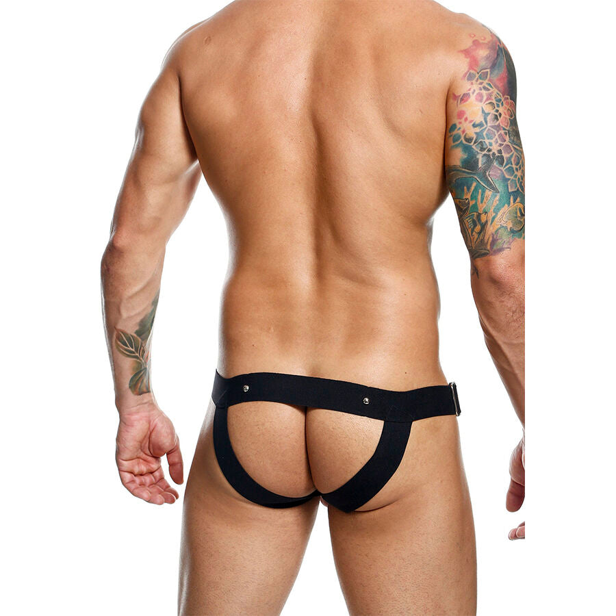 Jockstrap con Anello Fallico MOB Dngeon — Ecopelle, Taglia Unica