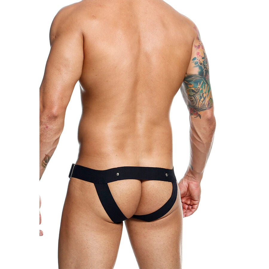 Jockstrap con Anello Fallico MOB Dngeon — Ecopelle, Taglia Unica