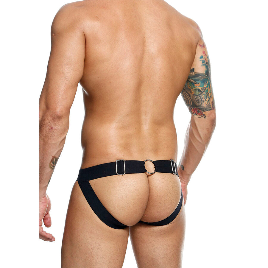 Jockstrap con Catena MOB Dngeon — Similpelle, Taglia Unica
