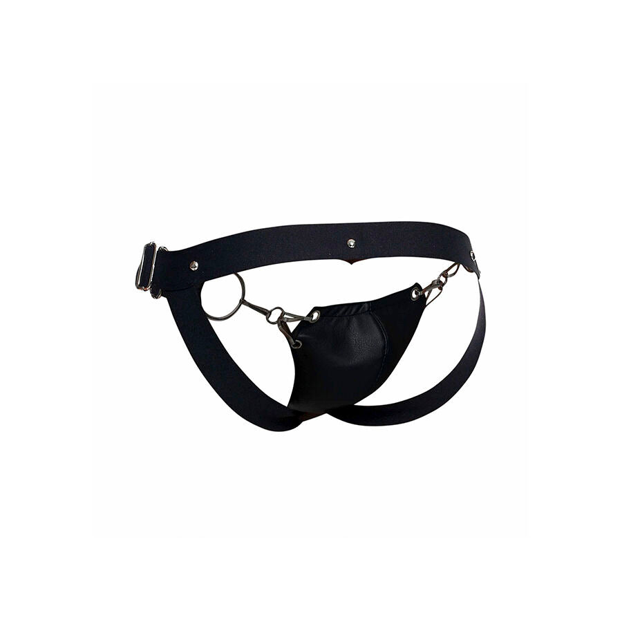 Jockstrap in Similpelle MOB Dngeon — Taglia Unica, Nero
