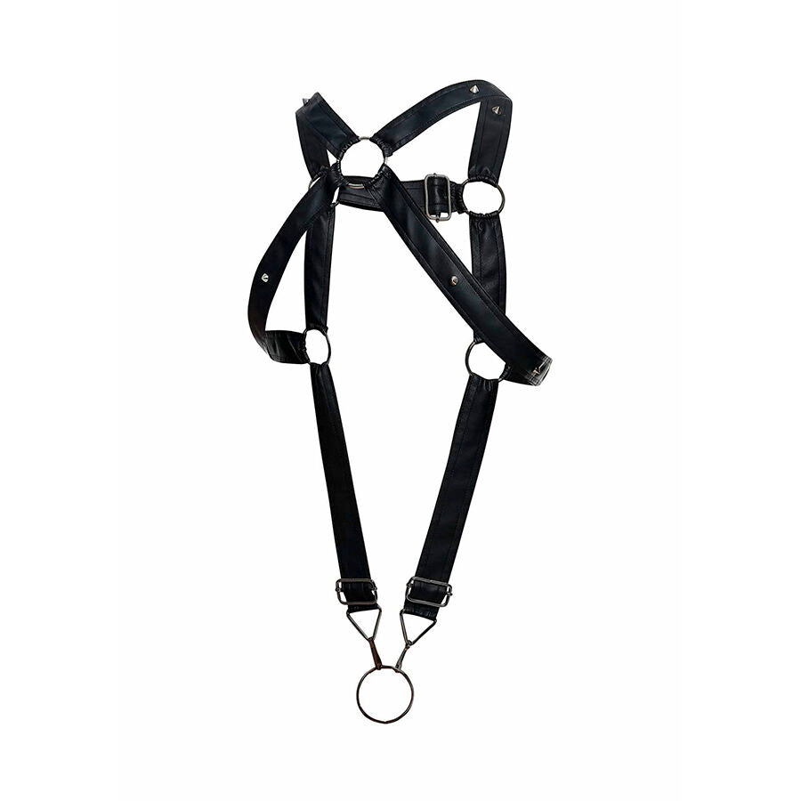 Imbracatura con Anello Fallico MOB Dngeon — Nera Taglia Unica