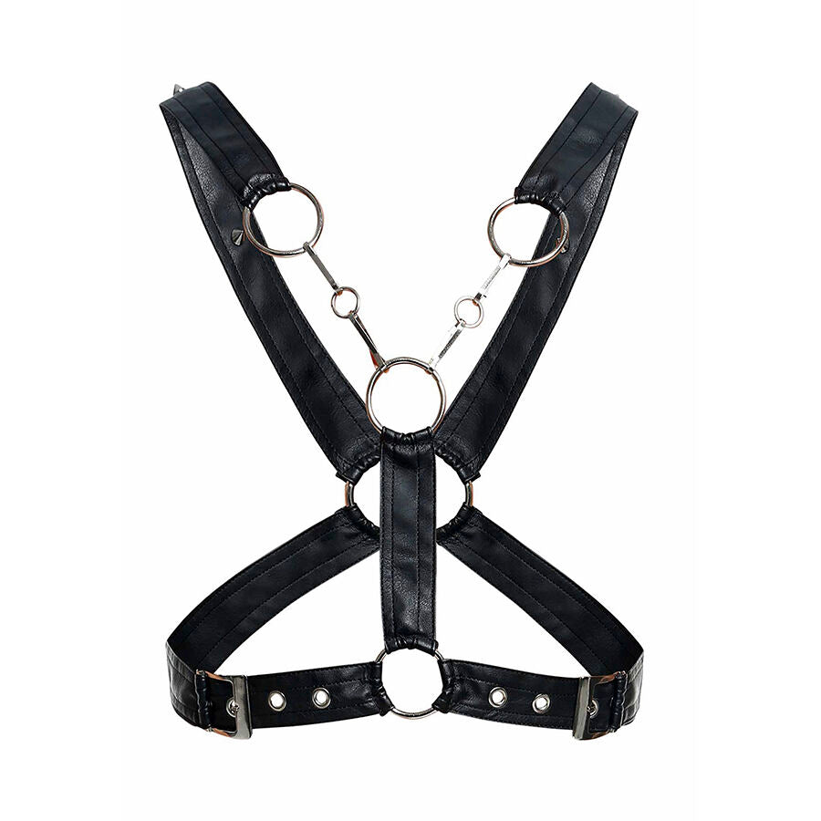 Imbracatura BDSM a Catena MOB Dngeon — Similpelle, Taglia Unica