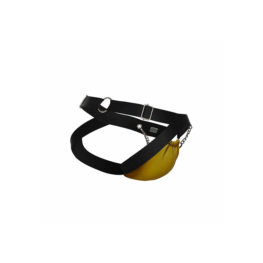 Jockstrap con Catene MOB Dngeon — Giallo, Taglia Unica