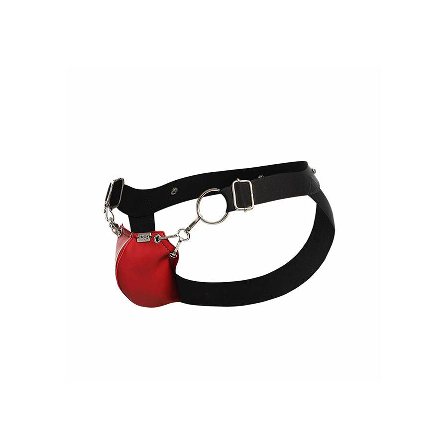 Jockstrap Erotico MOB DNGEON Snap — Microfibra, Rosso