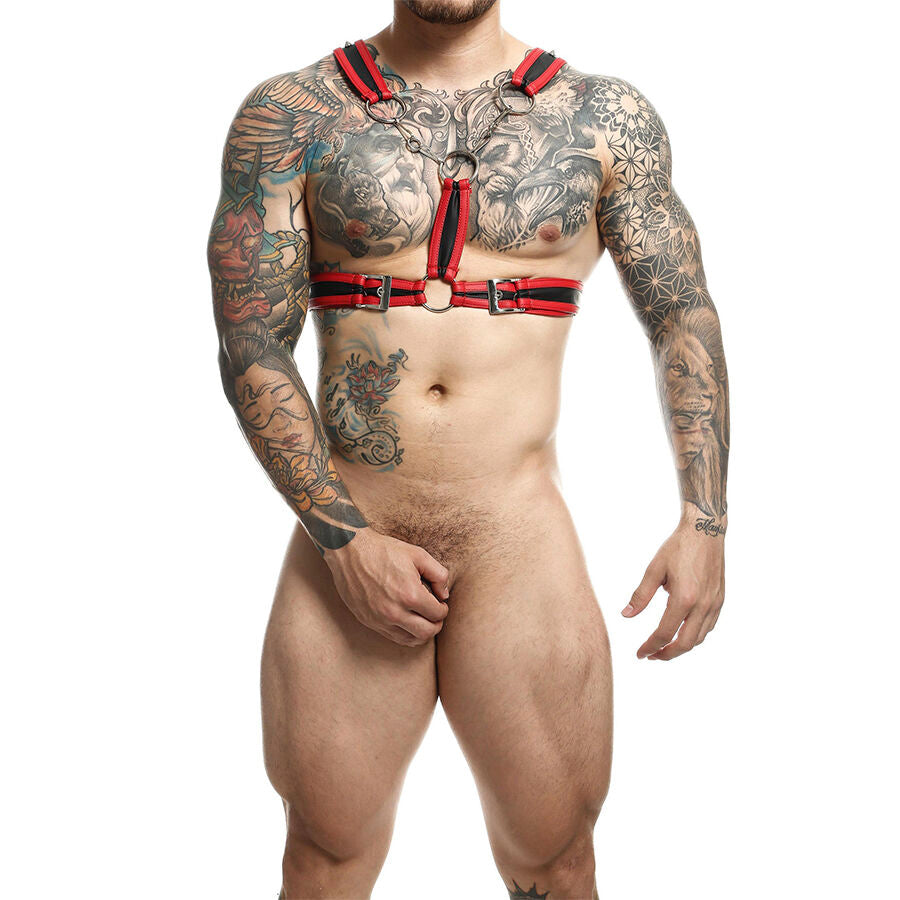 Imbracatura BDSM con Catene MOB Dngeon — Similpelle, Taglia Unica