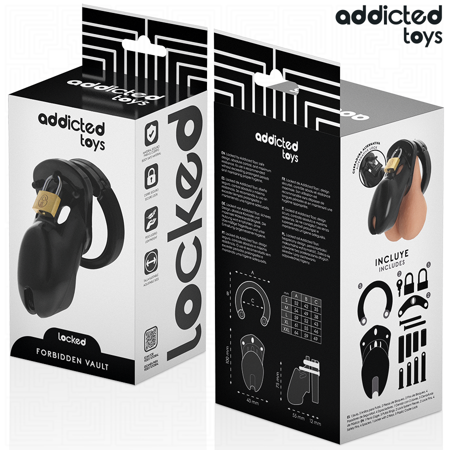 Gabbia di Castità Addicted Toys Forbidden Vault — 10 cm