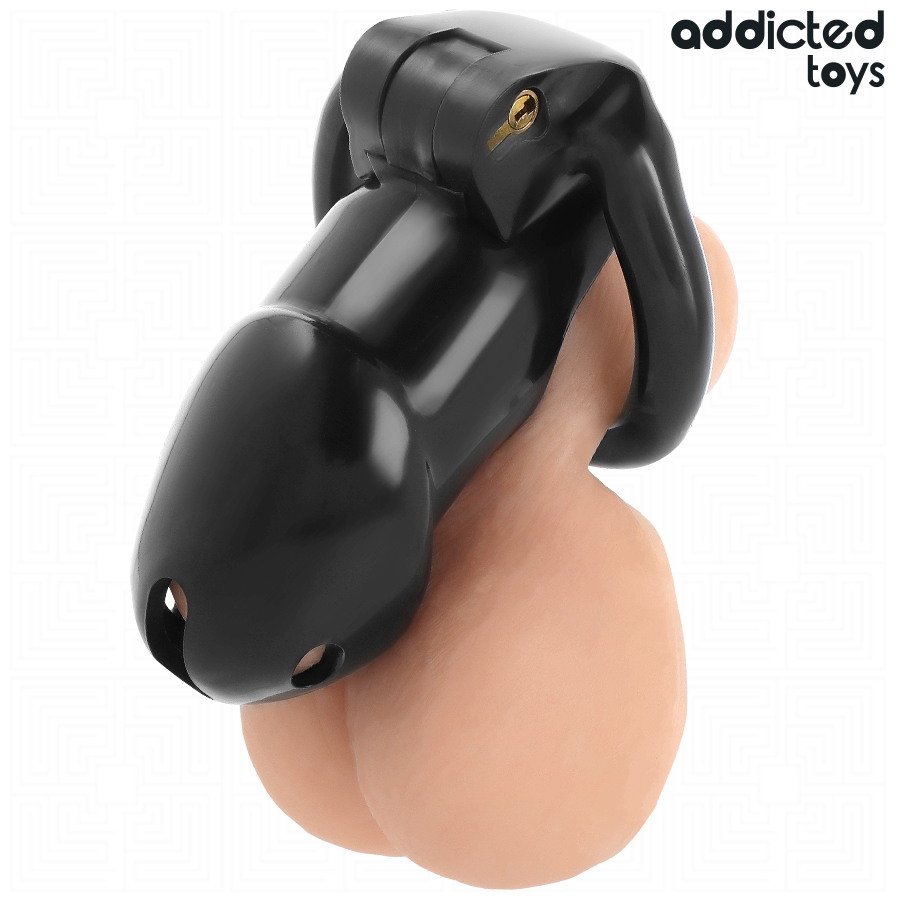 Gabbia di Castità Addicted Toys Locked Mindnight Cell — Taglia L