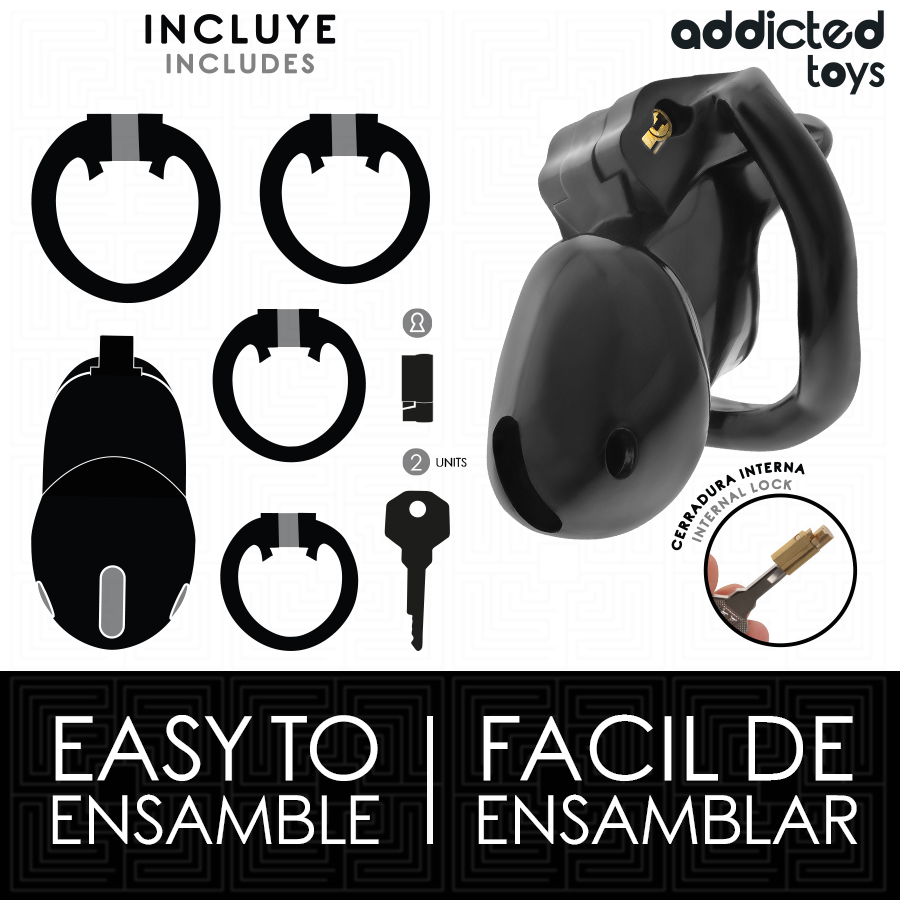 Gabbia di Castità BDSM Addicted Toys Mindnight Cell — Taglia S