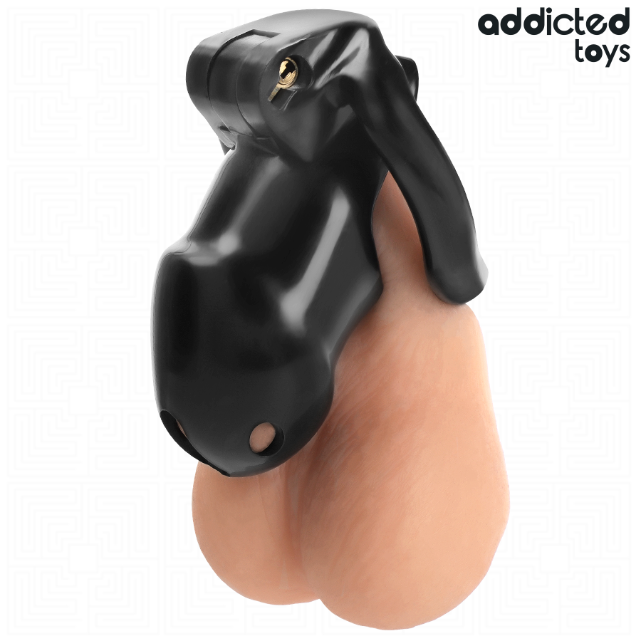 Gabbia di Castità Addicted Toys Locked Mindnight Cell — Taglia M
