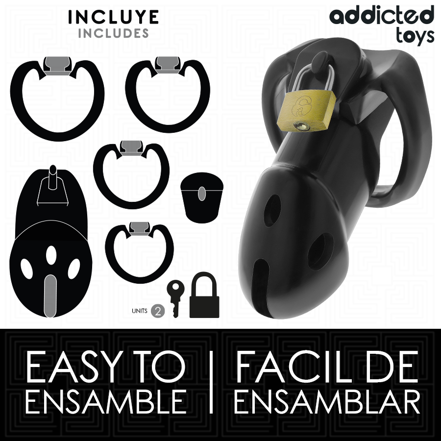 Gabbia di Castità BDSM Addicted Toys Locked — 9,8 cm