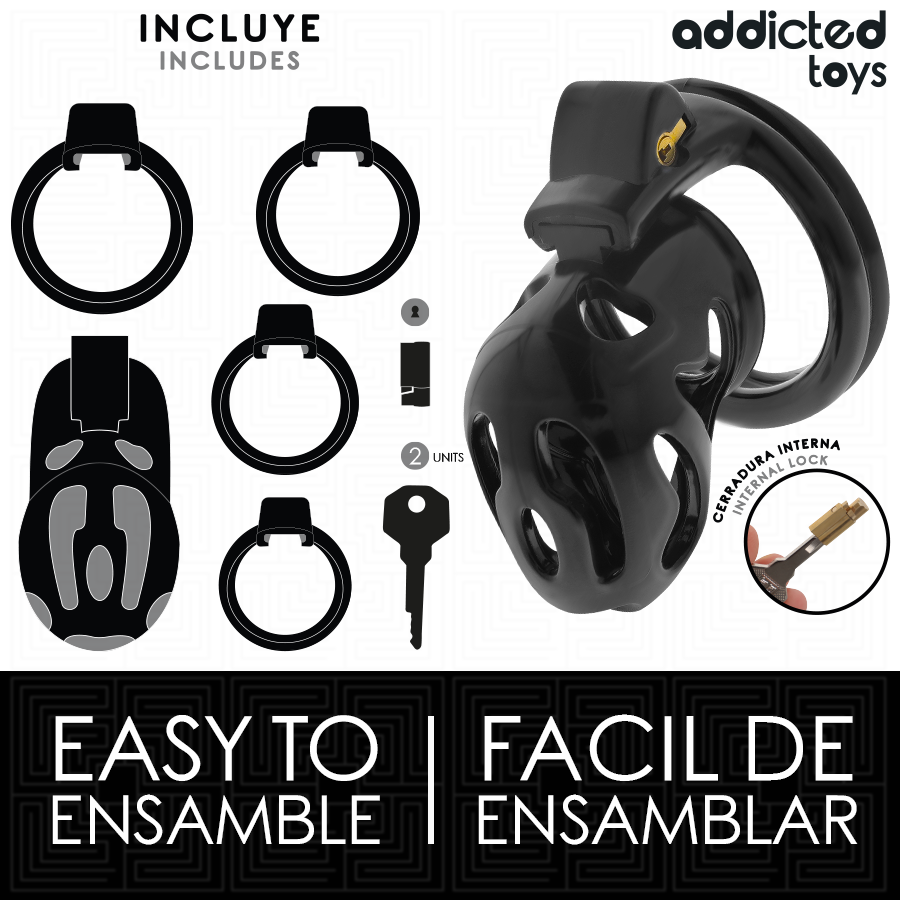 Gabbia di Castità Addicted Toys Locked Crypt — 8 cm