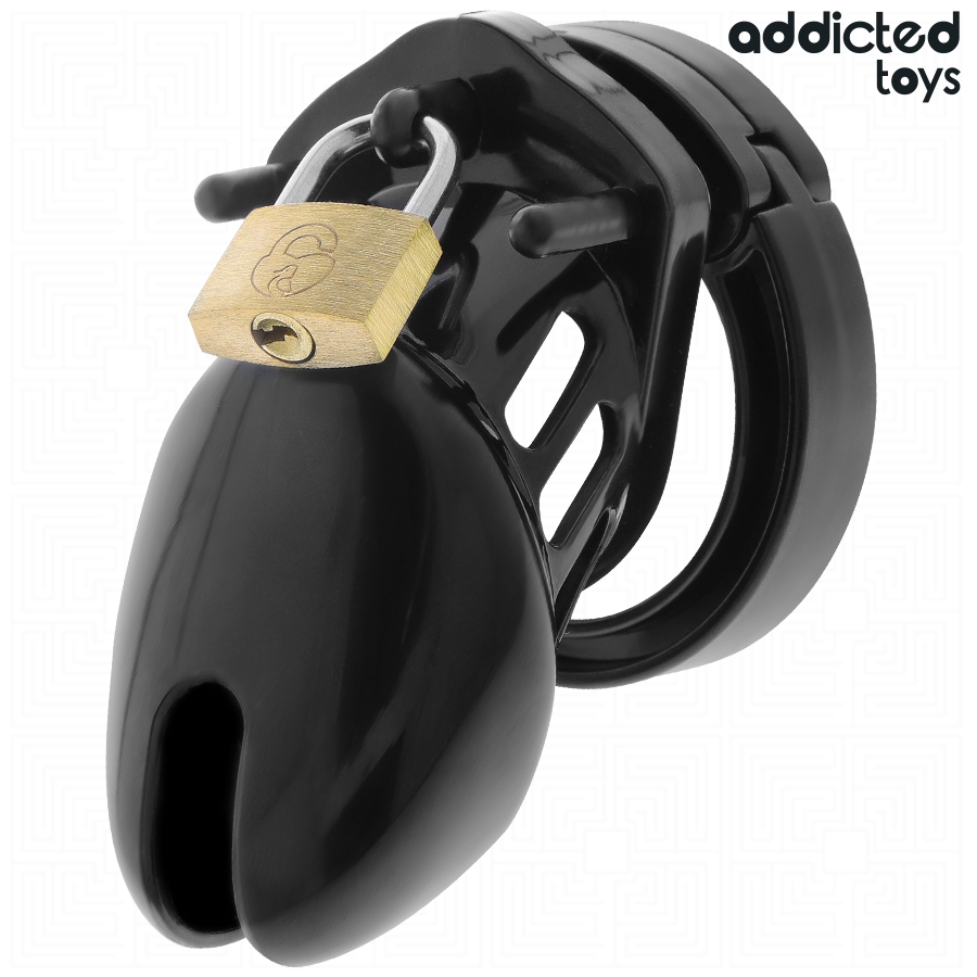 Gabbia di Castità Addicted Toys Locked Obsidian Hold — Taglia S
