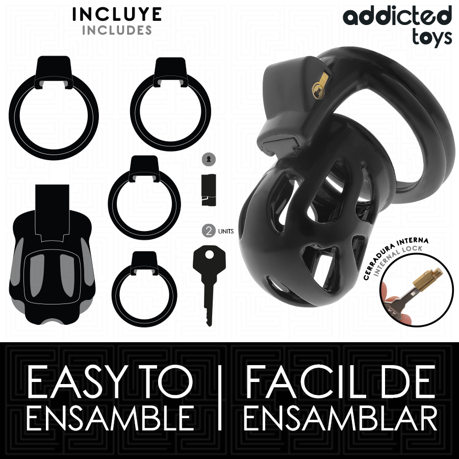 Gabbia di Castità Addicted Toys Locked — 7,5 cm