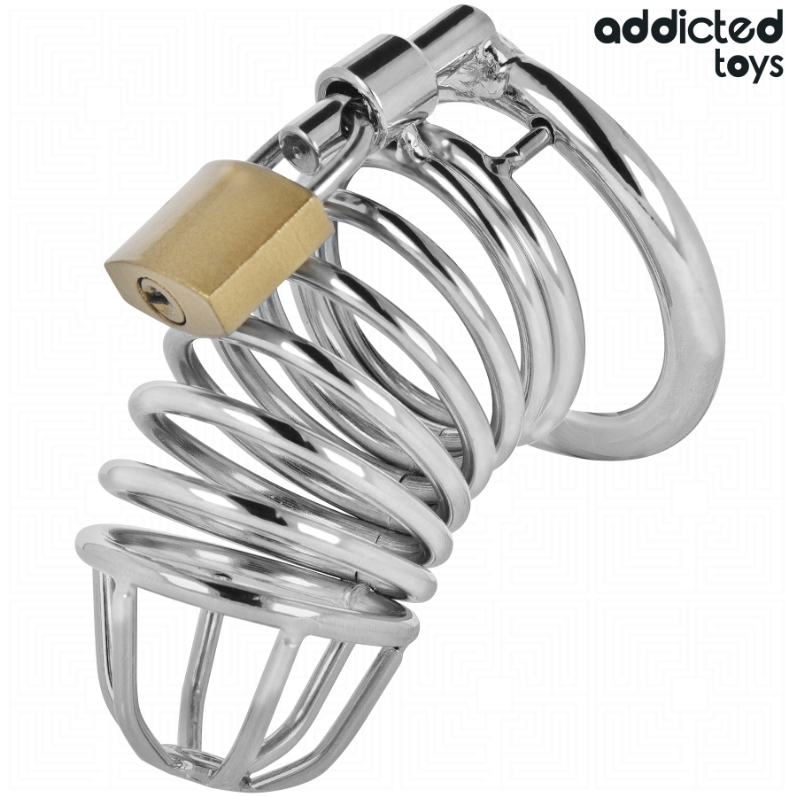 Gabbia di Castità in Metallo Addicted Toys Locked — Taglia M