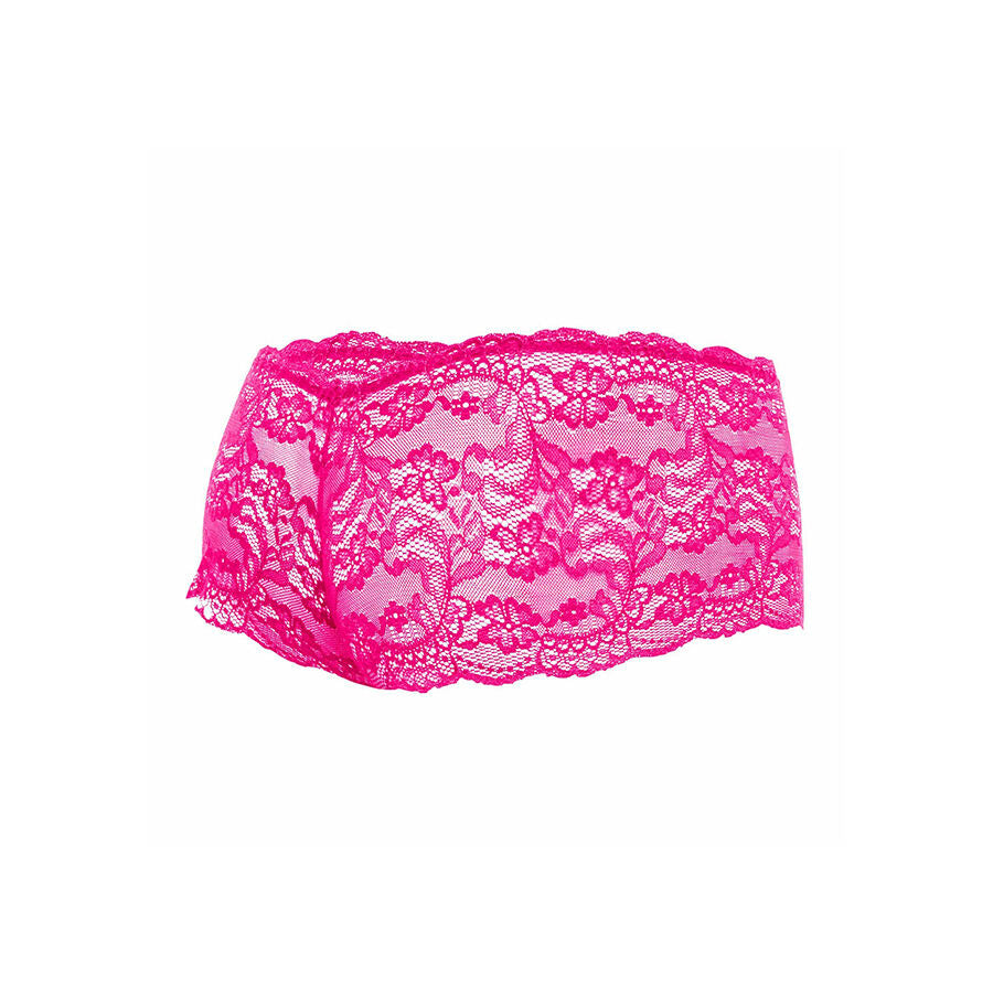 Boxer in Pizzo Trasparente MOB — Nylon, Taglia S/M