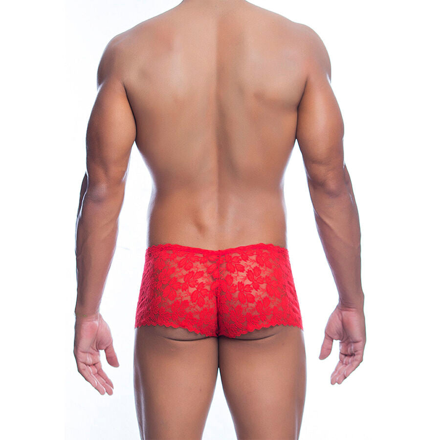 Boxer in Pizzo Uomo MOB — Rosso, Taglia L/XL