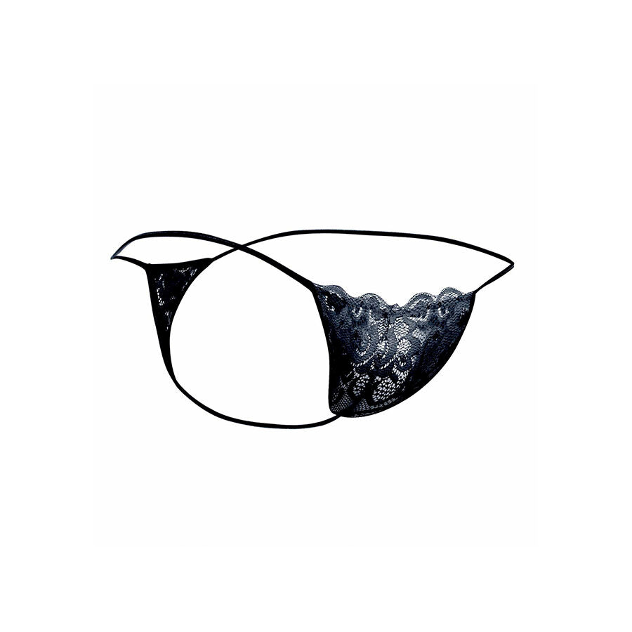 Perizoma in Pizzo MOB — Nero, Taglia L/XL