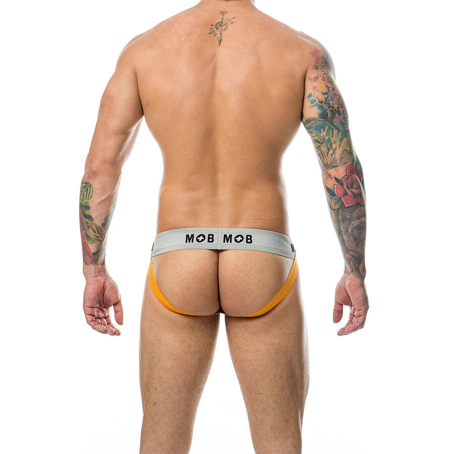 Jockstrap Uomo MOB Stripe Classic — Arancione Taglia XL