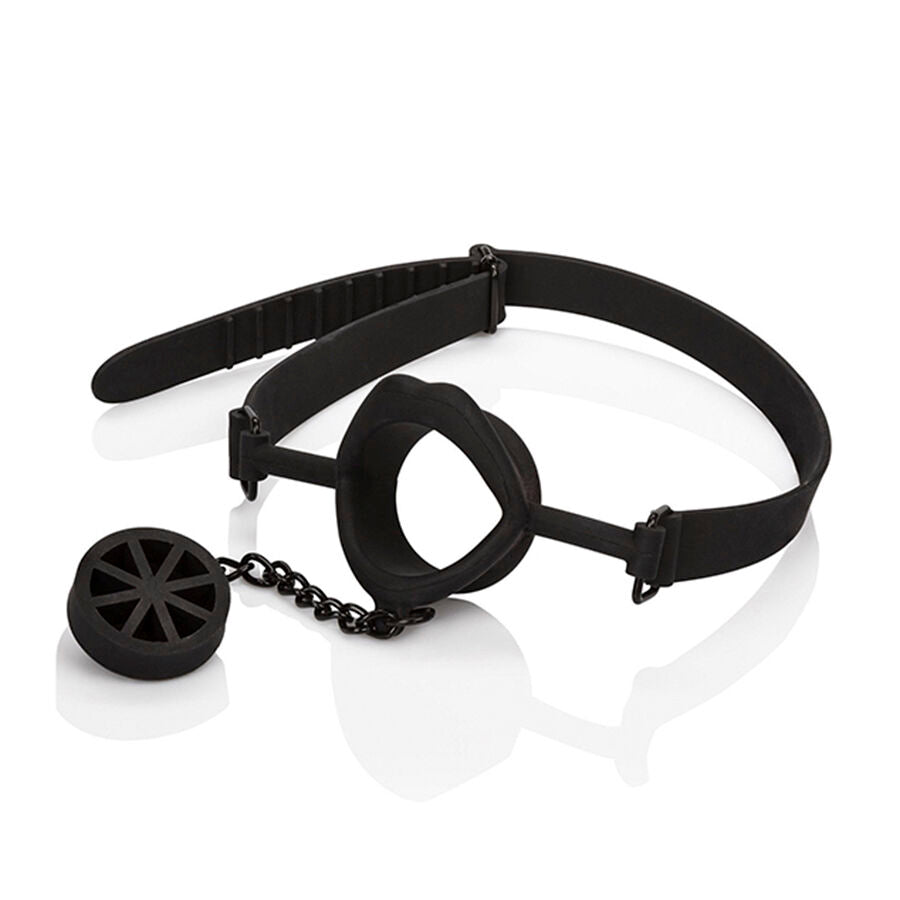 Bavaglio BDSM con Tappo Calexotics Scandal — Silicone Nero