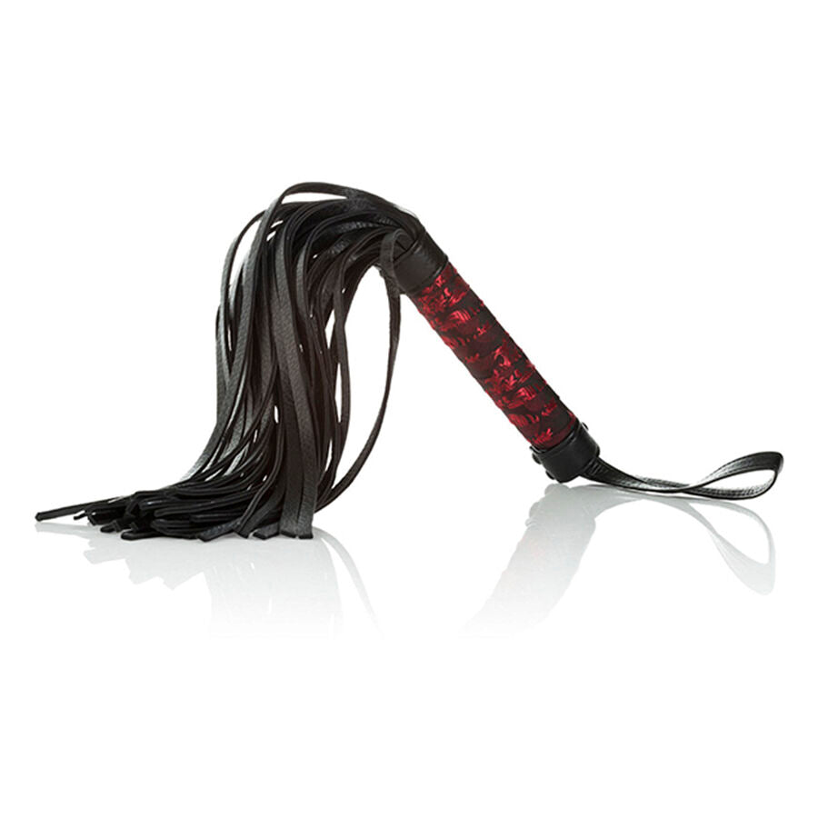 Frusta Bondage Calexotics Scandal Flogger — Rosso e Nero