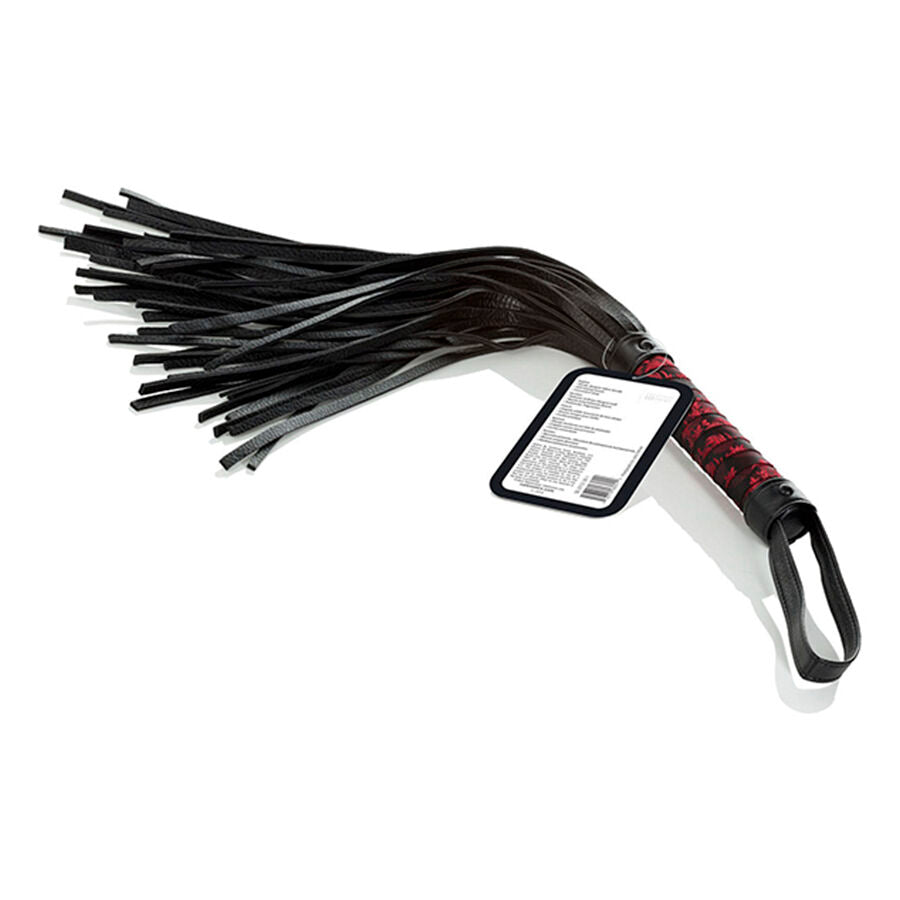 Frusta Bondage Calexotics Scandal Flogger — Rosso e Nero