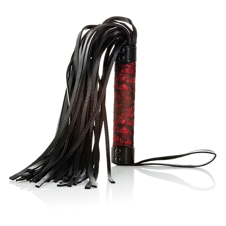 Frusta Bondage Calexotics Scandal Flogger — Rosso e Nero