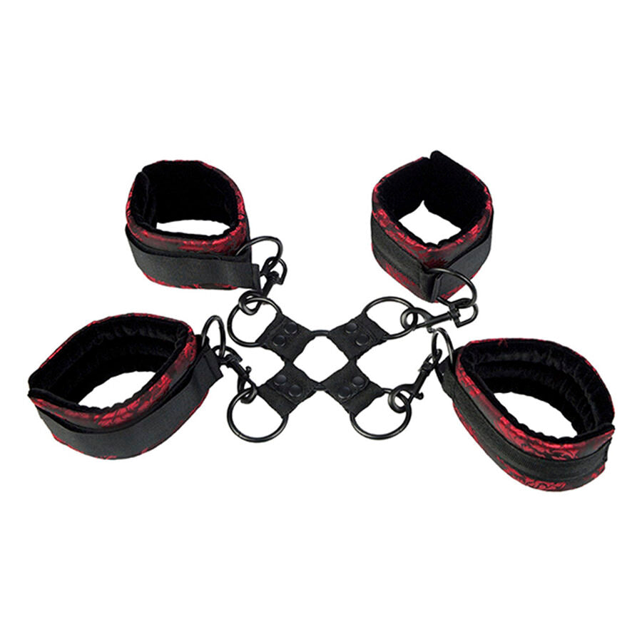 Kit Bondage Hog Tie Calexotics Scandal — 4 Polsini Regolabili