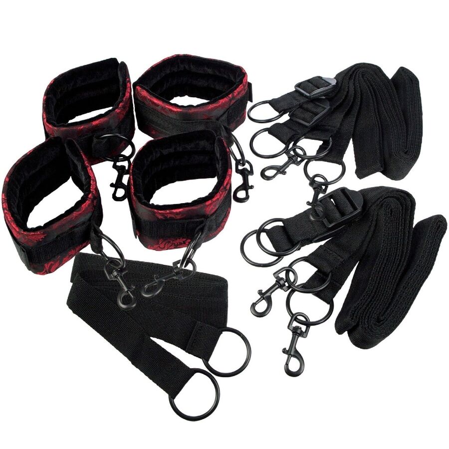 Kit Bondage per Letto Calexotics Scandal — Manette Regolabili