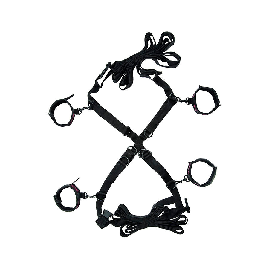 Kit Bondage Letto Croce Calexotics Scandal — Cinghie Regolabili