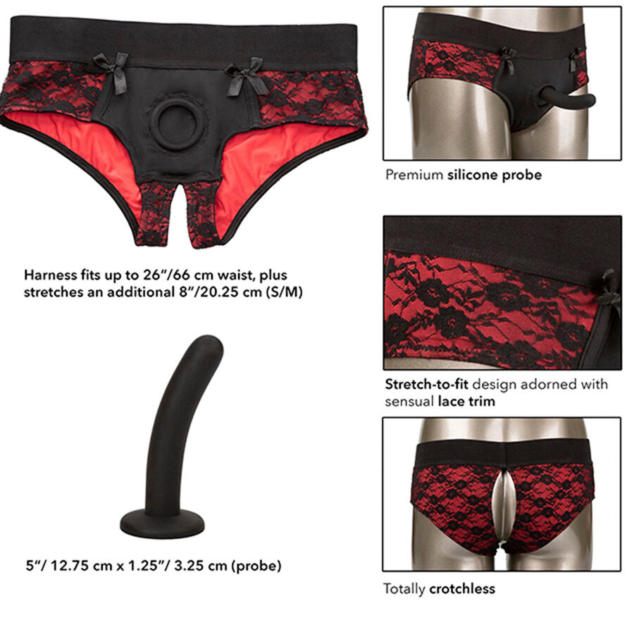 Imbracatura con Dildo Calexotics Scandal — Slip Senza Cavallo S/M