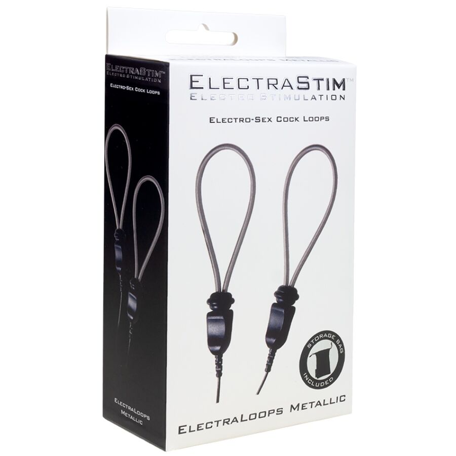 Anello Fallico Regolabile E-Stim Electrastim Electraloops — Metallo