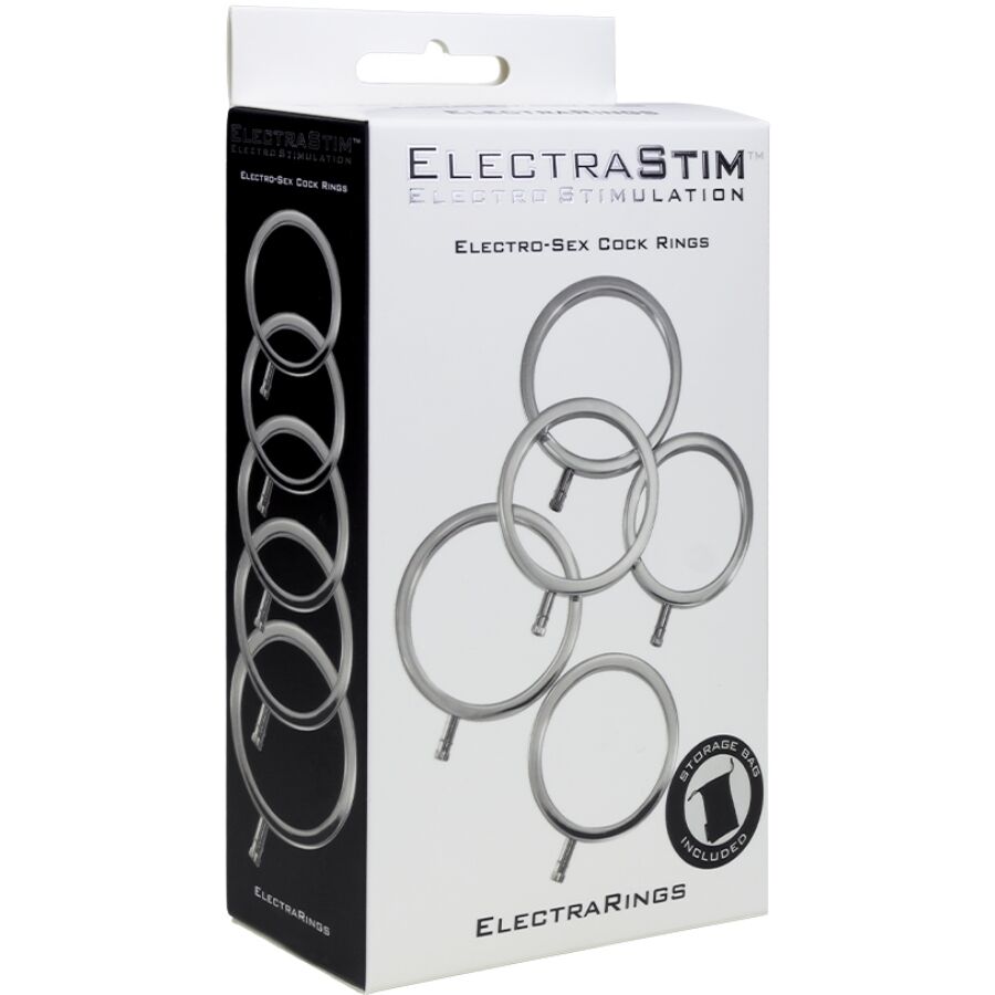 Anelli Fallici in Metallo Electrastim ElectraRing — Set da 5