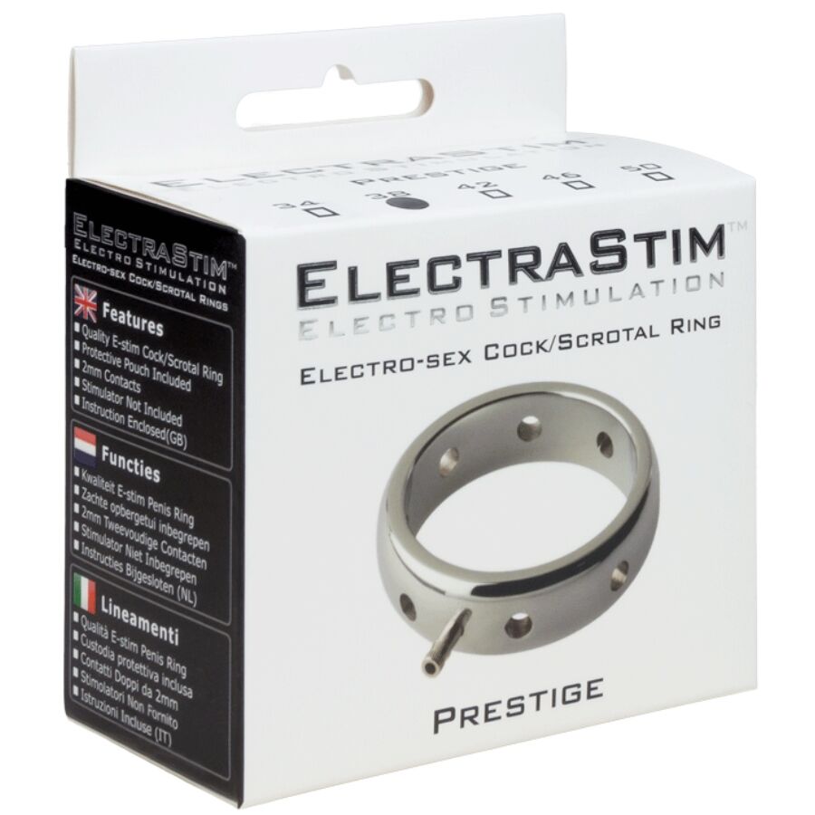 Anello Fallico Elettrostimolante Electrastim Prestige — 38 mm