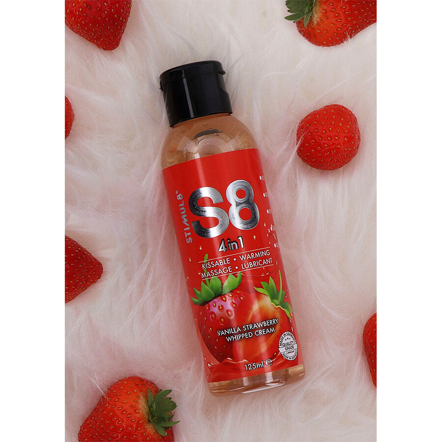 Lubrificante Intimo Commestibile Stimul8 S8 Dessert — Fragola 125 ml