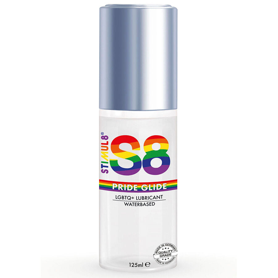 Lubrificante Intimo Base Acqua STIMUL8 S8 Glide Pride — 125 ml