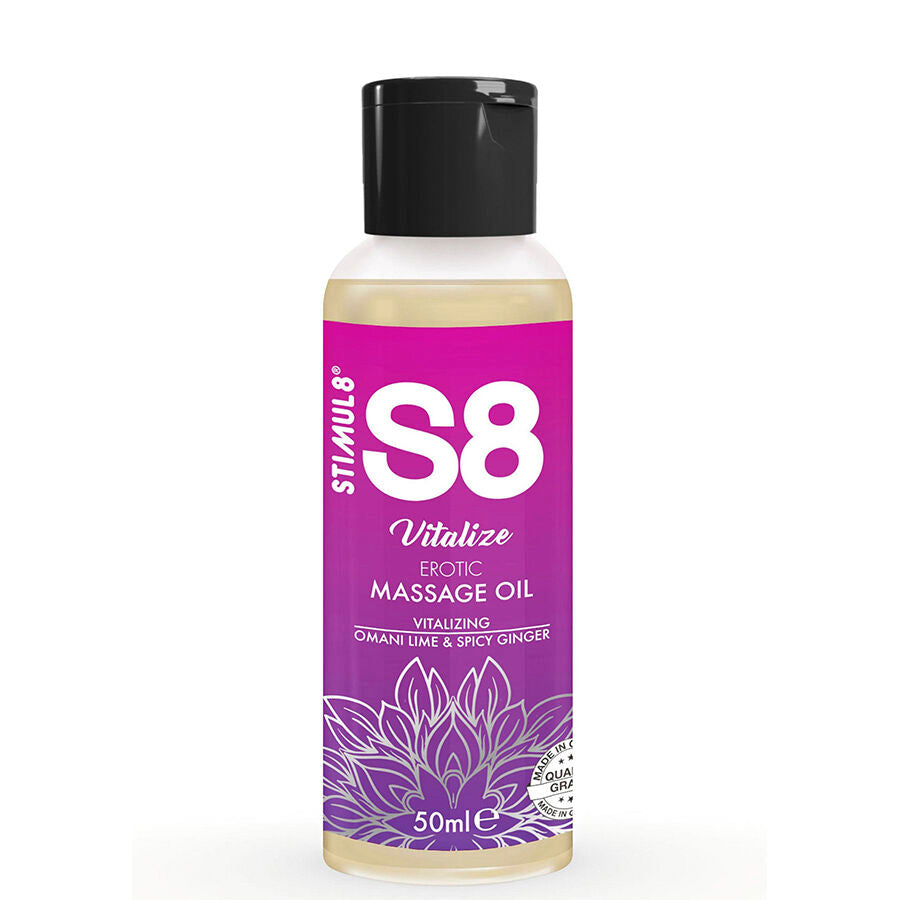 Olio da Massaggio Erotico Stimul8 S8 — Kit 3 Fragranze 50 ml