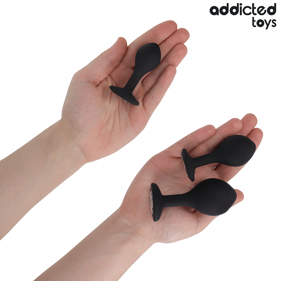 Kit Plug Anale con Gioiello Addicted Toys — 3 Misure