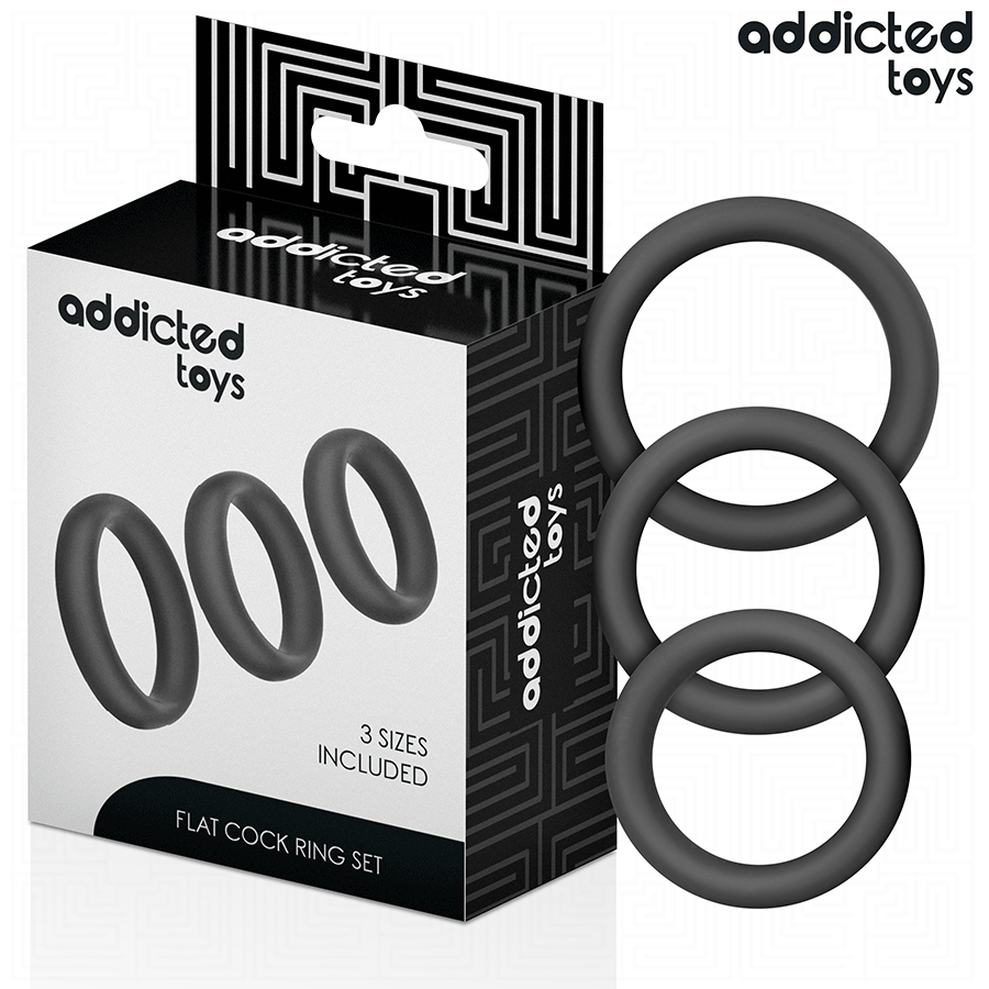Anelli Fallici in Silicone Addicted Toys — Set 3 Misure